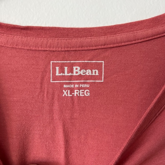 L.L. Bean Women's Pima Cotton Tee, Short-Sleeve Crewneck XL - Picture 2 of 3
